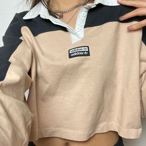 Adidas button up longe sleeve!